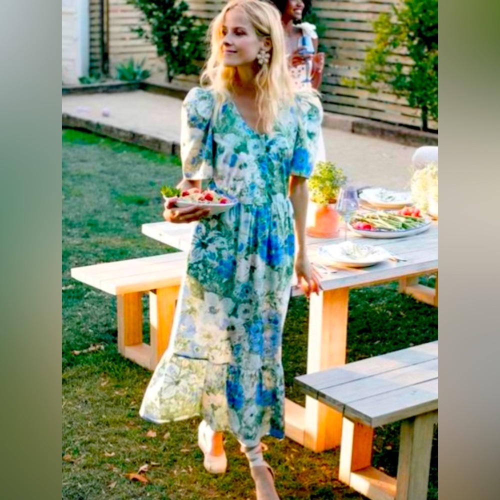 ⭐️FLASH SALE⭐️NWOT Tuckernuck Jardin De Fleurs Violetta Floral Print Dress